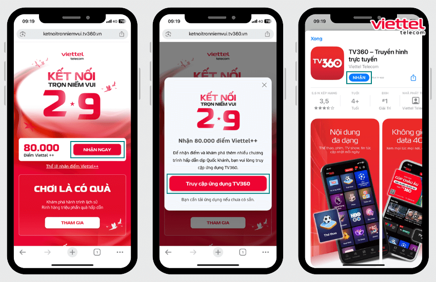 cach nhan 80000 diem viettel