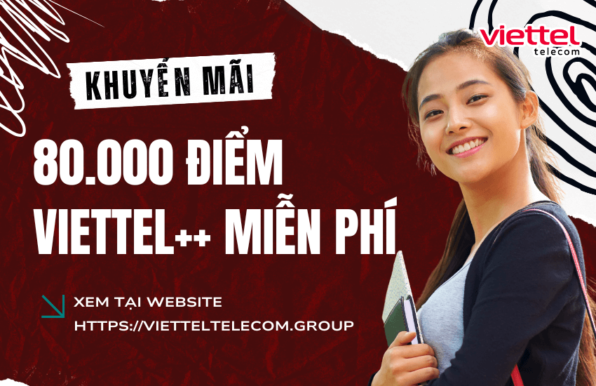 nhan 80000 diem viettel mien phi