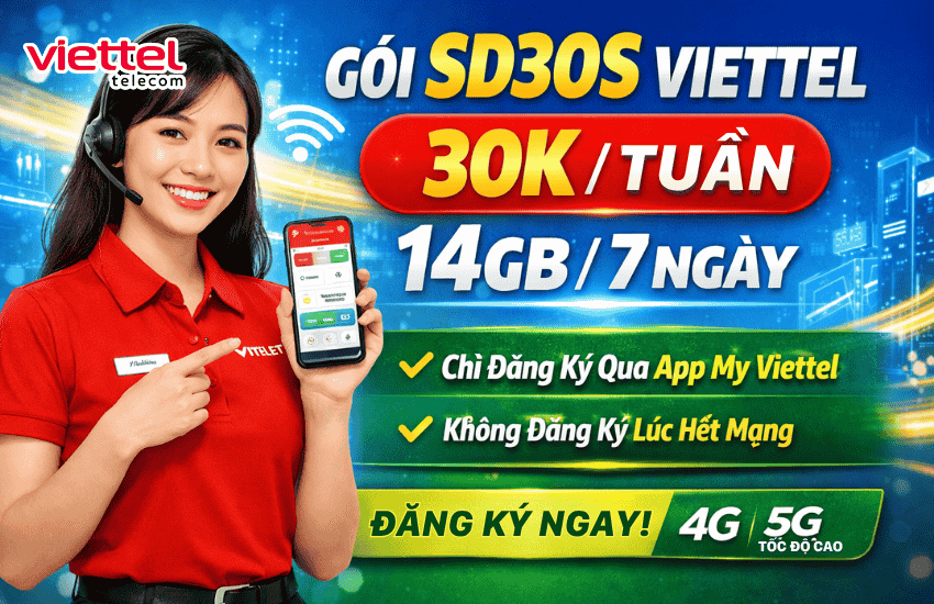 goi cuoc sd30s viettel