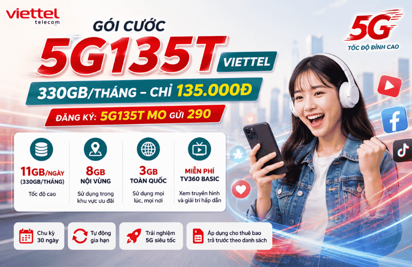 goi cuoc 5g135t viettel